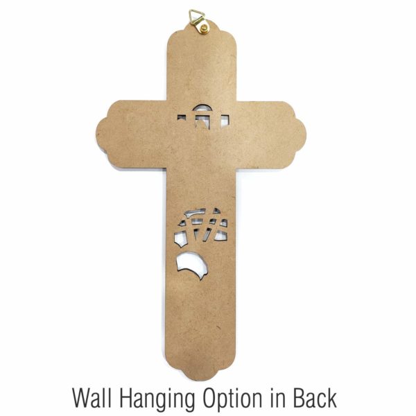 Back side of cross