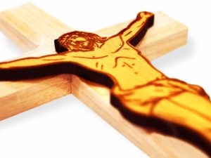 Wooden Wall Hanging Engraved Cross for Christmas (8 X 4 in)