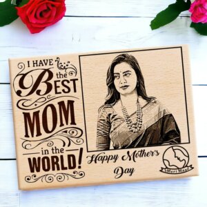 World’s Best Mom Wooden Personalized Engraved Photo Frame ...