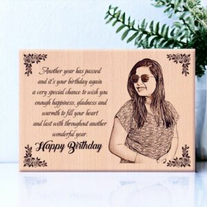 Personalized Wooden Engraved Photo Frame – Best Birthd...