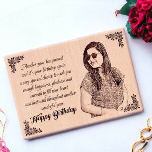 Personalized Wooden Engraved Photo Frame – Best Birthd...