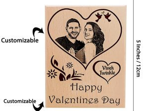 Valentine’s Day Engraved Photo Plaque Gift for Couples...