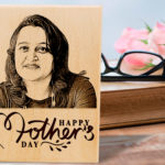 Mother's Day Customized Engraved Wooden Photo Plaque for Mom or Mummy (5 x 4 in)