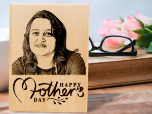 Mother’s Day Customized Engraved Wooden Photo Plaque f...