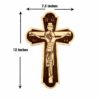 Engraved Cross Size