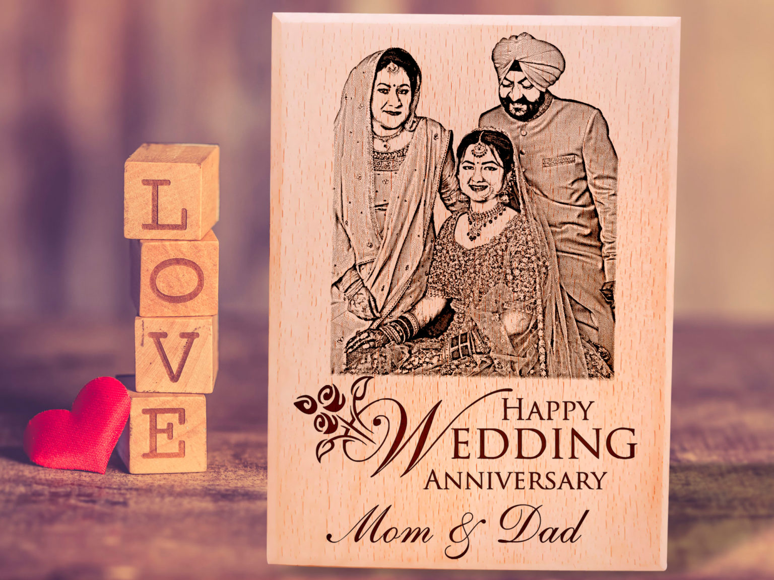 Personalized Anniversary Present for Mom and Dad