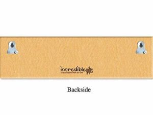 Personalized Photo Door Name Plate For Sweet Home (Brown, 12×6 in)