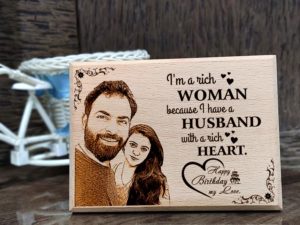 Personalized Engraved Wooden Photo Plaque Birthday Gift for ...