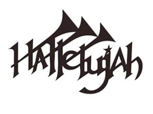 Hallelujah Acrylic 3D Wall Sticker (Black)