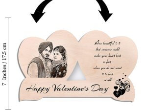 Women’s Day Special Double Heart Shaped Personalized P...