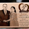 Happy 25th Wedding Anniversary Wooden Photo