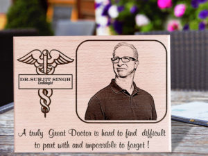 Personalized Engraved Photo Plaque Thank you Gift for Doctor...