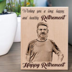 Personalized Gift for Retired Teacher (5x4 inches, Wood)