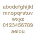 DIY Crafts Wooden Letters and Numbers For Kids (Lowercase , Medium Size - 4"in)