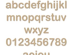 DIY Crafts Wooden Letters and Numbers For Kids (Lowercase , Medium Size – 4″in)