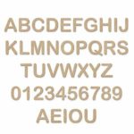 Wooden ABC Alphabet and Numbers -Upper Case (Large-6)"
