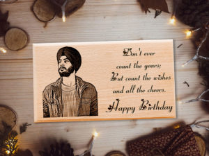 Personalized Engraved Wooden Photo Plaque Birthday Gift for ...