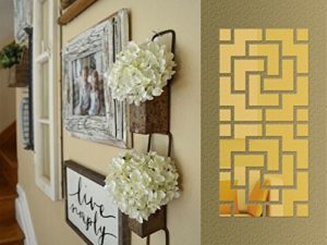 3D Zigzag Golden Wall Decor Stickers For Bedrooms Or Living room