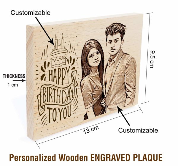 Personalized Wooden Engraved Plaque