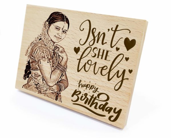 Customized Wooden Happy Birthday Frame