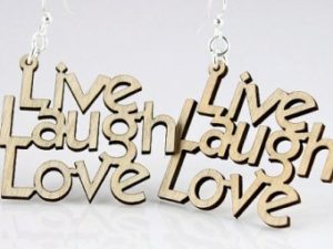 Personalized Name or Text Wooden Keyring (Thickness 4mm)