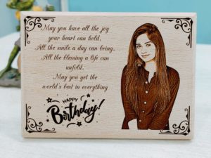 Personalized Wooden Happy Birthday Frame for Him and Her (6 ...