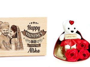 Valentine’s Day Combo of Personalized Engraved Photo a...