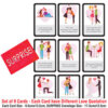 Set of 9 Cards for Couple