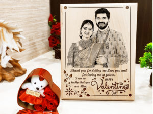 Valentine’s Day Combo of Personalized Frame and Teddy ...