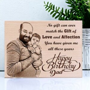 Customized Wooden Picture Frame Best Birthday Gift For Dad F...