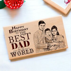 Personalized Engraved Wooden Frame Birthday Gift For Dad Bir...