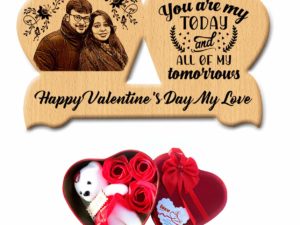 Valentine’s Day Combo of Teddy Box & Personalized...