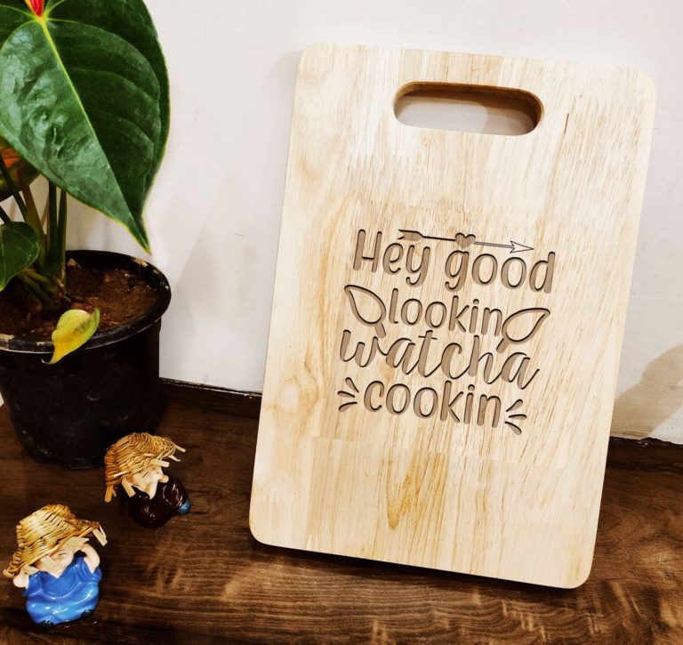 Engraved Vegetable Cutter Board Gift for Chef/Him/Her (Wood, 15 x 10