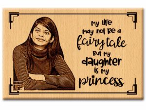 Daughters Day Personalized Engraved Wooden Photo Frame Gift ...