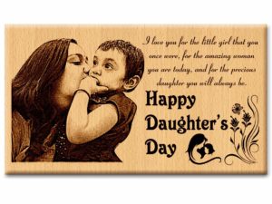 Unique Personalized Wooden Engraved Photo Frame For Daughter...