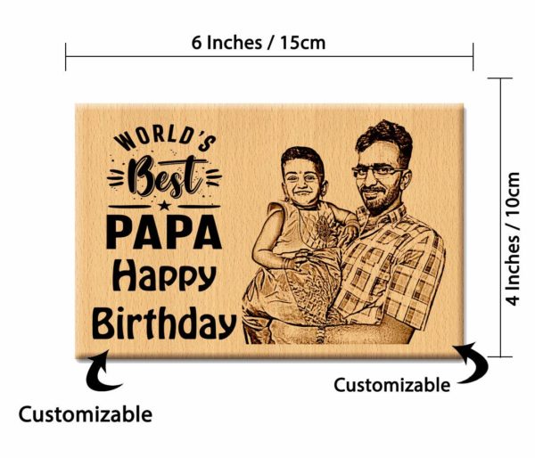 Father's Birthday Frame Size