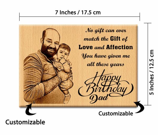 Father's Birthday Frame Size