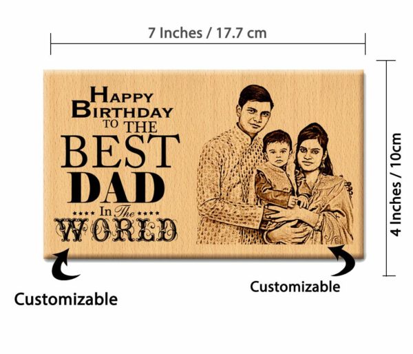 Father's Birthday Frame Size