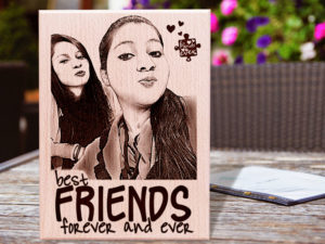 Friendship Day Personalized Wooden Gift for Best Friend