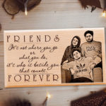 Best Friend Forever Personalized Wooden Plaque for Best Friend
