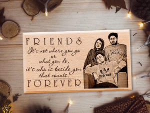 Best Friend Forever Personalized Wooden Plaque for Best Frie...