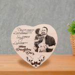 Unique Personalized Wooden Engraved Photo Frame Gift For Dearest Daughter