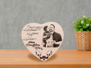 Unique Personalized Wooden Engraved Photo Frame Gift For Dea...