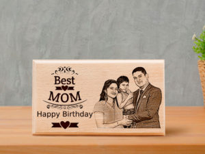 Customized Unique Engraved Photo Frame Birthday Gift For Beautiful Mom