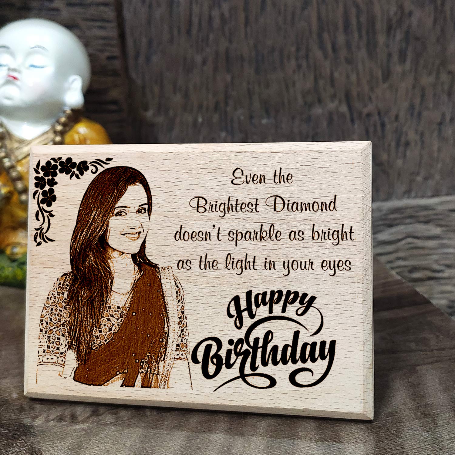 Personalized Engraved Wooden Photo Frame for Sister on her Birthday ...