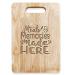 Engraved Chopping Board for Kitchen Wood Gift for Chef/Him/Her (Medium)