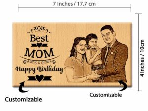 Customized Unique Engraved Photo Frame Birthday Gift For Beautiful Mom