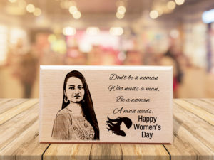 Personalized Women’s Day Engraved Photo Plaque Gift fo...