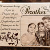 Customized Engraved Wooden Photo Frame for Brother