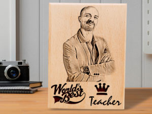 Unique Personalized Engraved Wooden Frame For Teacher’s Day